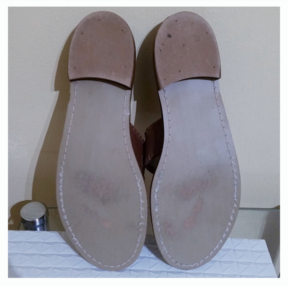 Jack Rogers Brown Leather Thong Sandals - Picture 12 of 15